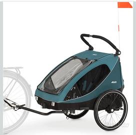 Rimorchio bici per bambini Hauck Dryk Duo - Nuovo 