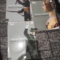 tre libri di testo di storia 