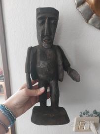 Statua Africana etnica Vintage da collezione 