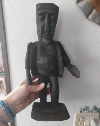 Statua Africana etnica Vintage da collezione 