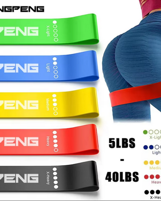 Fasce elastiche esercizi Sport set 5 livelli NUOVE