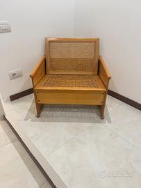 poltrona in paglia di Vienna