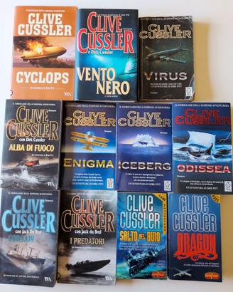 Lotto 11 Libri Clive Cussler (Ed. Fuori Catalogo)