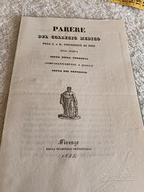parere del collegio medico di Pisa 