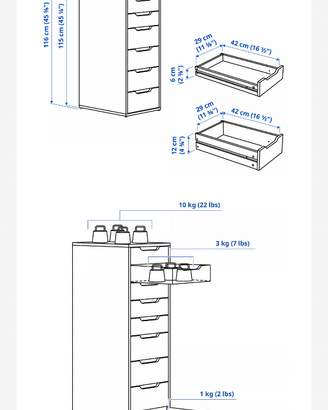 Cassettiera IKEA ALEX