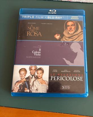 triplo film in blu ray (difetto copertina leggi)