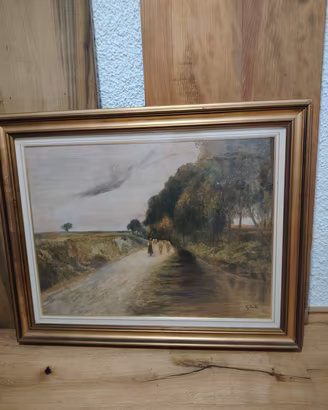 grande quadro. formato. dipinto a Olio. 