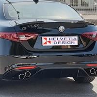 SPOILER ALFA GIULIA QUADRIFOGLIO  NERO LUCIDO