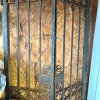 Cancello ferro battuto vintage antico