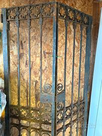 Cancello ferro battuto vintage antico