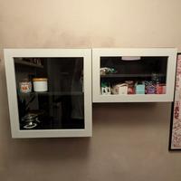 Pensili con ante in vetro 