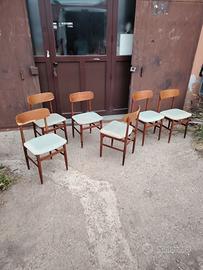 Sei sedie vintage anni 60