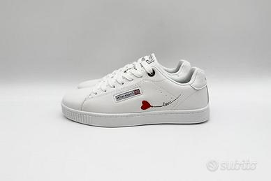 Scarpe BK British Knights bianche con cuore n.39