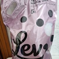 Lettiera LEV gatti 5 L silicio lavanda con manico