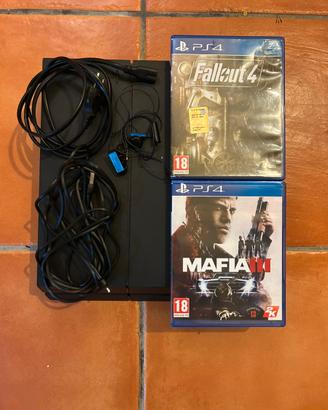 Playstation 4 + 2 giochi + controller attrix