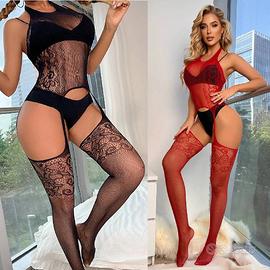 Lingerie sexy aperto bodystocking completo