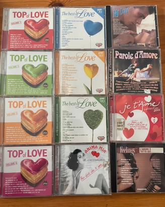 12 Cd musica italiana d’amore