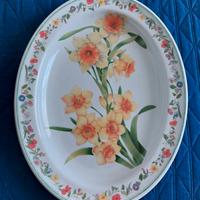 piatto ovale Mancioli porcellana 