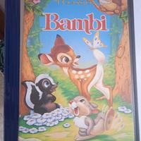 VHS bambi Walt Disney, copertina un po' rovinata 