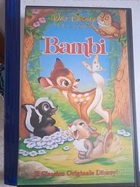 VHS bambi Walt Disney, copertina un po' rovinata 