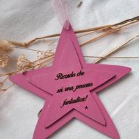 Stella decorativa con dedica 