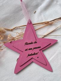 Stella decorativa con dedica 