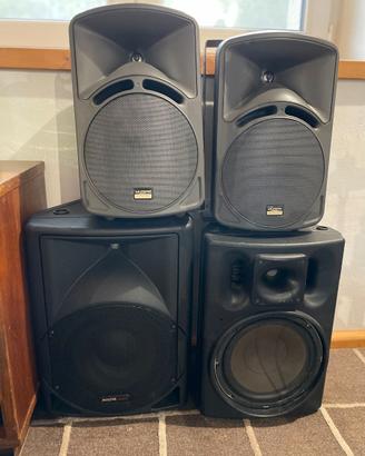 Coppia casse attive KamSoundforce8A +casse passive