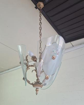 Lampadario e 2 applique stile liberty 