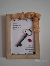 Quadretto dell'amicizia con dedica e chiave origin