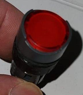 Pulsante circolare incassato