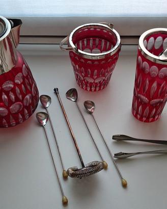 Set da bar cocktail vintage bartender mixology