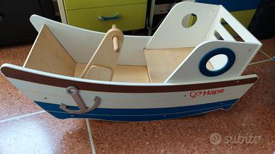 Barca a dondolo Hape in legno