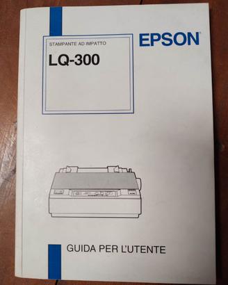 Manuale Epson LQ-300