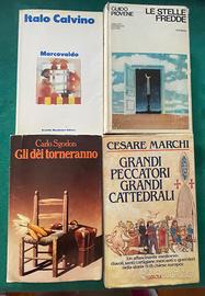 Quattro libri di autori classici italiani
