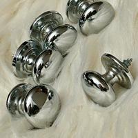 5 Pomelli in acciaio inox cromato