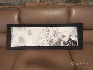 Quadro legno su tela Marilyn Monroe