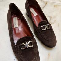 Ballerine camoscio con tacchetto