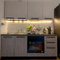 Cucina 195 cm con piano cottura a gas