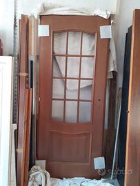 Porta interna con vetri 80x210 cm – apertura a dx