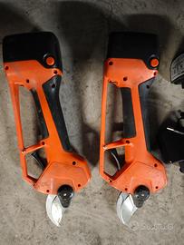 coppia di forbici potatura elettrica titania