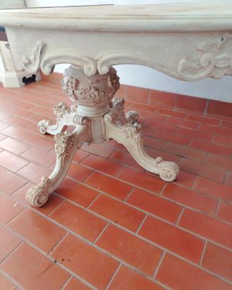 TAVOLO TONDO SHABBY ALLUNGABILE 