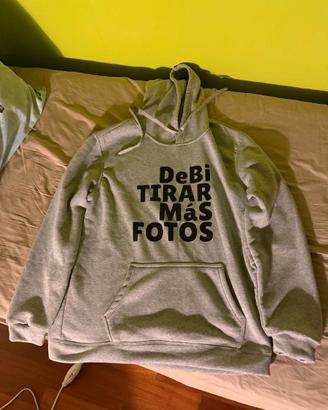 Felpa Bad Bunny DTMF Grigia