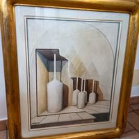 CARLO BRENNA - QUADRO - 60 x 50 cm - CORNICE