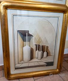 CARLO BRENNA - QUADRO - 60 x 50 cm - CORNICE