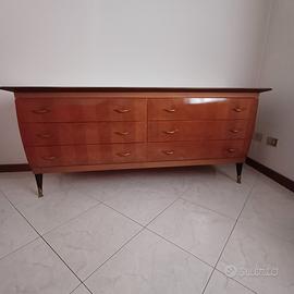 como' con specchio in palissandro