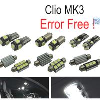 KIT 15 LAMPADE LED INTERNE PER RENAULT CLIO III MK