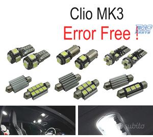 KIT 15 LAMPADE LED INTERNE PER RENAULT CLIO III MK