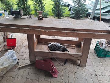 Tavolo falegname anni 1950 originale