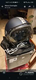 Casco Momo fighter XL fgtr evo blu matto grigio
