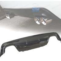 DIFFUSORE BMW E60 03-10 LOOK M DOPPIA USCITA NERO 